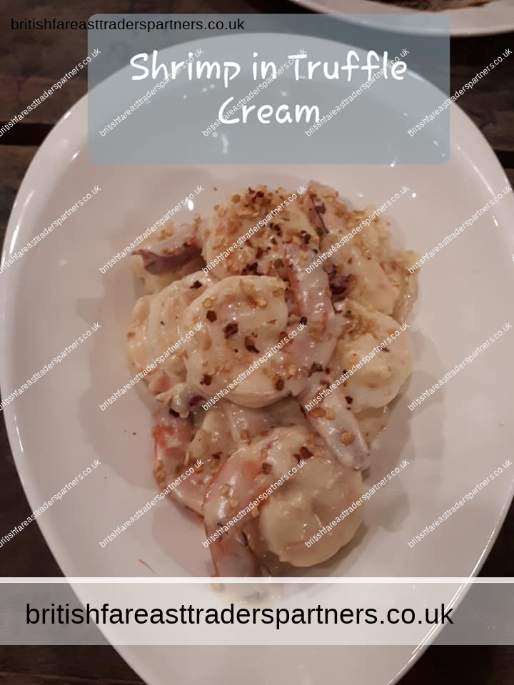 shrimp i truffle cream