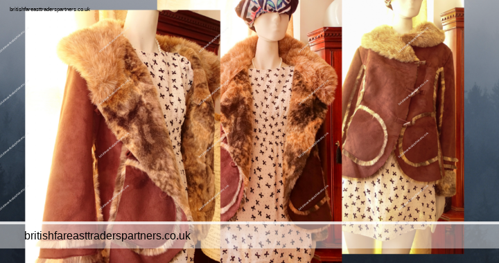 JOE BROWNS Ladies/Women’s UK 14 VINTAGE LOOK SUPER SOFT & STUNNING Suede style Faux Fur Lined Jacket Dark Brown VGC