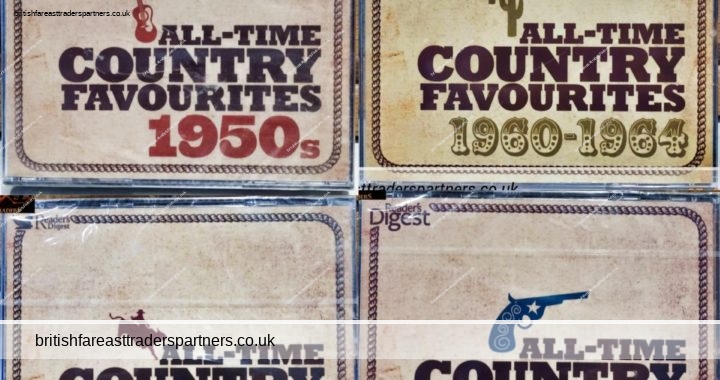 JOBLOT Sealed READERS DIGEST All Time Country Favourites 4 Sets of 3 CDs ( 12 CDs ) GREATEST HITS | LEGENDS | 1950s | 1960- 1964 COLLECTABLES | MUSIC | CDS