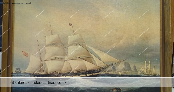 Appreciate the Timeless Beauty of the Barque Koh-i-Noor Off the Cape of Good Hope with a Framed Print by W.J.Hugg