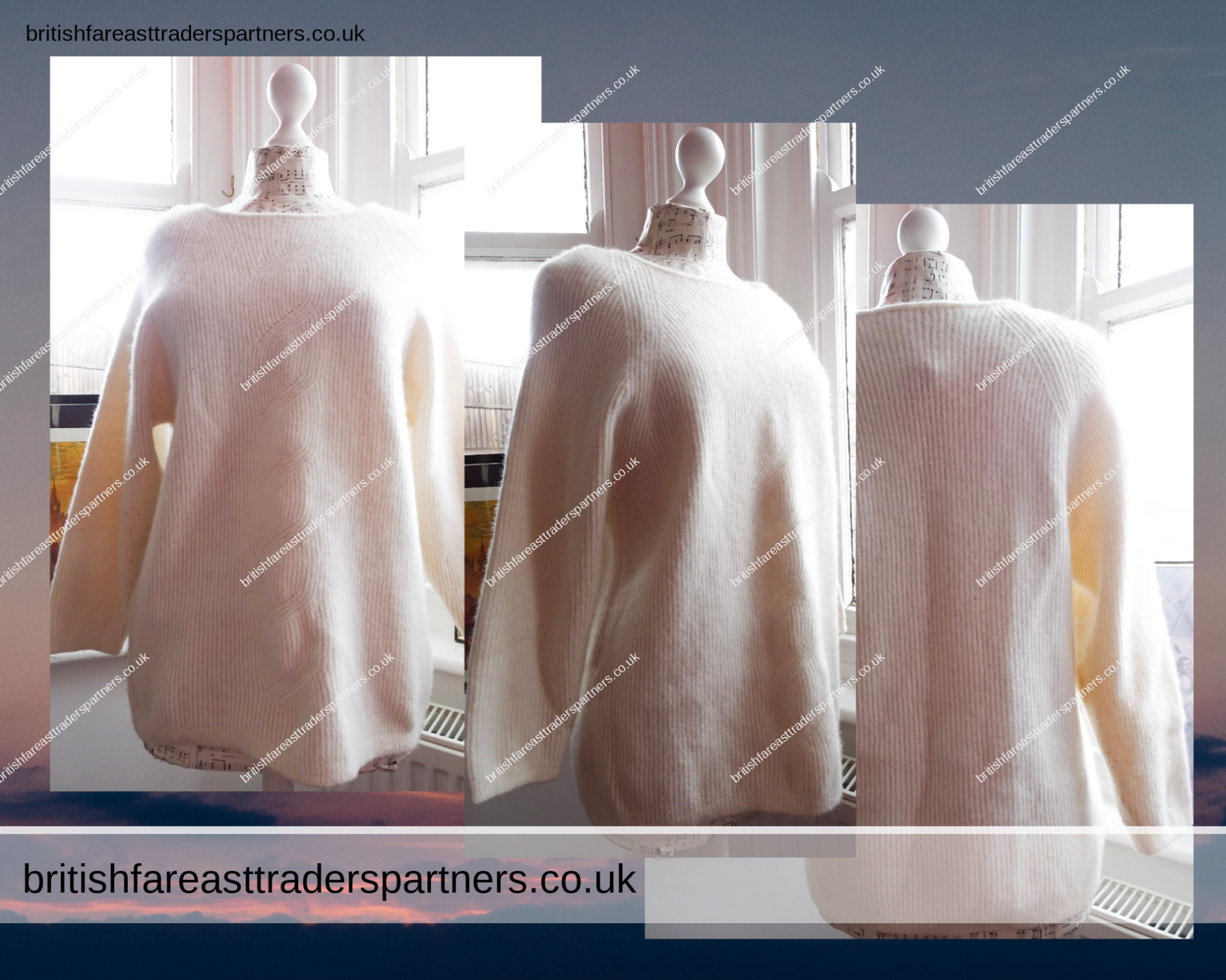 Ladies’ Womens’ St Michael Marks & Spencer  CREAM Jumper Pullover  Lambswool Angora Mix UK 20 VGC