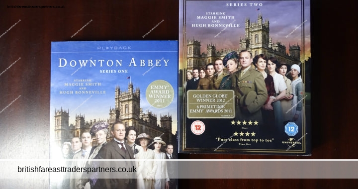 CARNIVAL  FILM & TELEVISION DOWNTON ABBEY SERIES 1 & 2  ENGLISH COSTUME DRAMA DVD COLLECTION Maggie Smith  Hugh Bonneville  NEW & Sealed