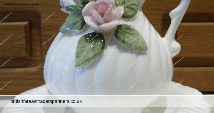 VINTAGE St Michael  Small Milk Jug Creamer & Plate  Pretty Pink Rose Flower British Ceramics/ FARMHOUSE / BARN/ COTTAGE LIVING