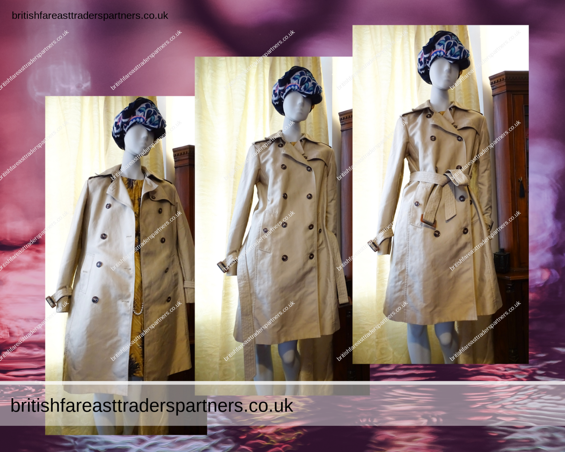 Ladies Women’s H&M Beige Double Breasted Smart Belted Mac Trench Coat UK 12 / EUR 38 / US 8/ CA 8 / CN 165/ 88A / MX 8 VGC