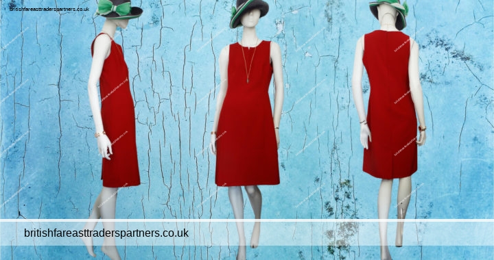 BHS RED SHIFT DRESS  SMART / WORK/ CORPORATE UK 12 EURO 40