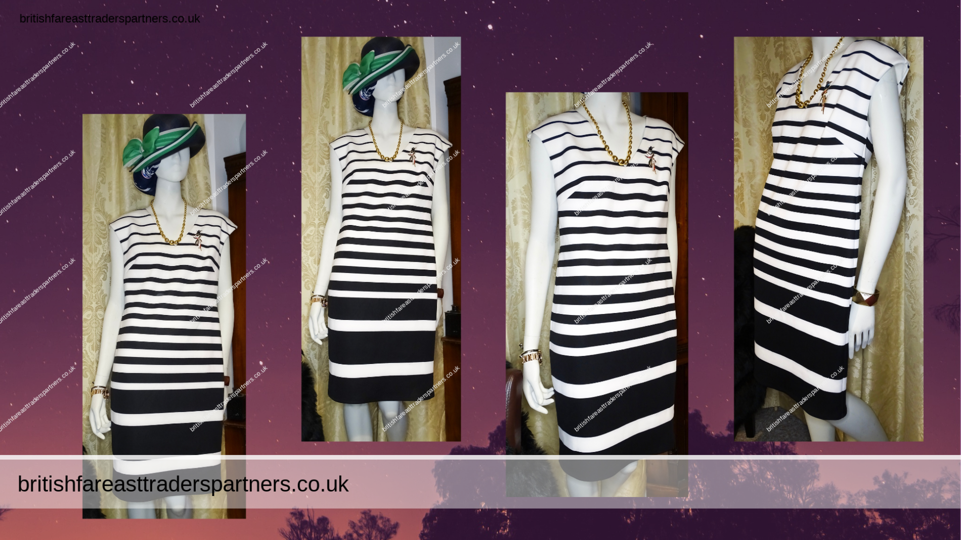 GEORGE Block Stripes Black White NAUTICAL SUMMER HOLIDAY Stretch SHIFT Dress UK 12 / EURO 40 MADE IN MOROCCO