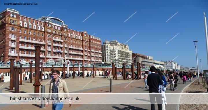 ANOTHER SUNNY DAY IN SPRINGTIME: A LOVELY WALK IN BRIGHTON & HOVE BEACH AND SEAFRONT, ENGLAND