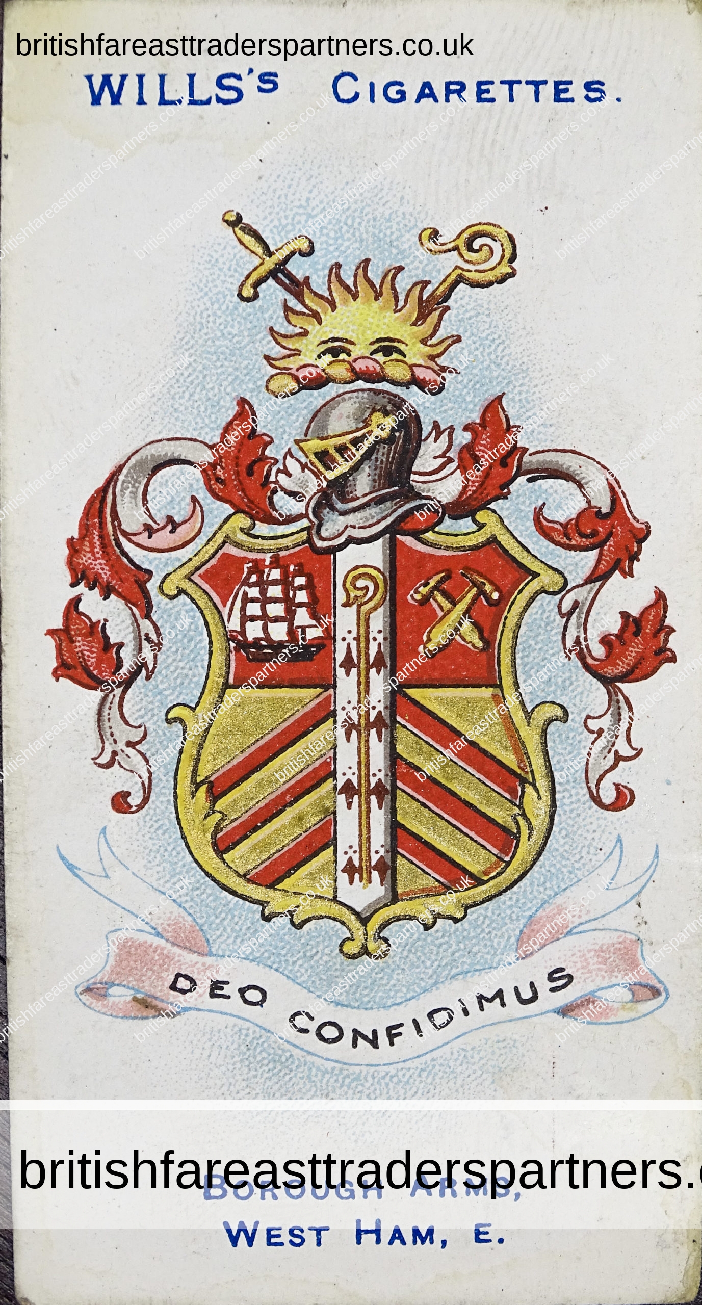 Ciigarette Card Wills No 81 Douglas Borough Arms Isle Of Man M4825 