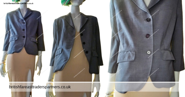 LADIES’ WOMEN’S PAUL SMITH BLACK Label MADE IN ITALY ITALY SIZE 46 | UK 12 GREY 98% WOOL TAILORED SUIT JACKET / BLAZER WORK | CASUAL | FORMAL | BUSINESS | CITY | ELEGANT | DESIGNER | POWER DRESSING | BOSS WOMAN