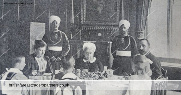 QUEEN VICTORIA THE QUEEN AT BREAKFAST WITH PRINCESS HENRY OF BATTENBERG SUPPLEMENT TO THE SPHERE JANUARY 20,1901 ANTIQUARIAN & COLLECTABLES ARTS | PRINTS HISTORY | ROYALTY PAPER & EPHEMERA