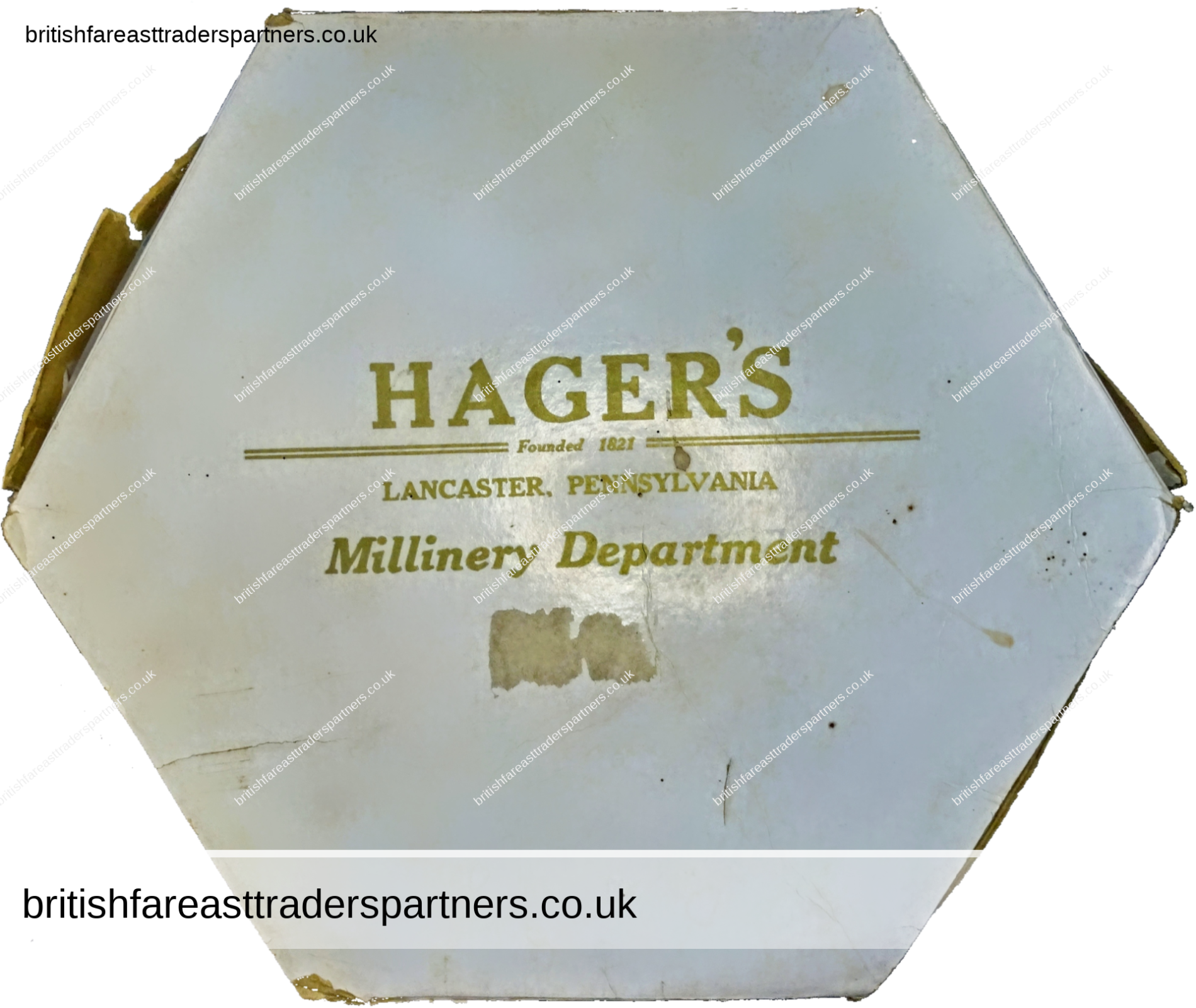 RARE VINTAGE / ANTIQUE HAGER’S DEPARTMENT STORE OLDEST DEPARTMENT STORE IN AMERICA Founded 1821 MILLINERY DEPARTMENT Lancaster, Pennsylvania USA  ADVERTISING COLLECTABLES STORAGE | ACCESORIES  HAT BOX HISTORY | NOSTALGIA | FASHION