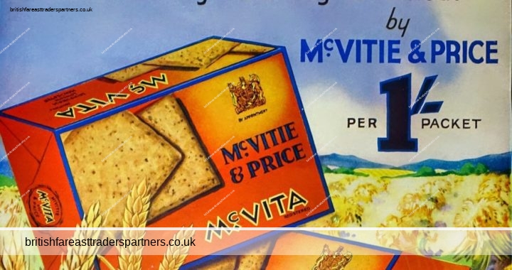 VINTAGE McVITA  by McVITIE & PRICE English Wheat Biscuits The ILLUSTRATED LONDON NEWS COLLECTABLE FOOD ADVERTISING  MAY 11 1935 CULTURE | HISTORY | ADVERTISEMENT