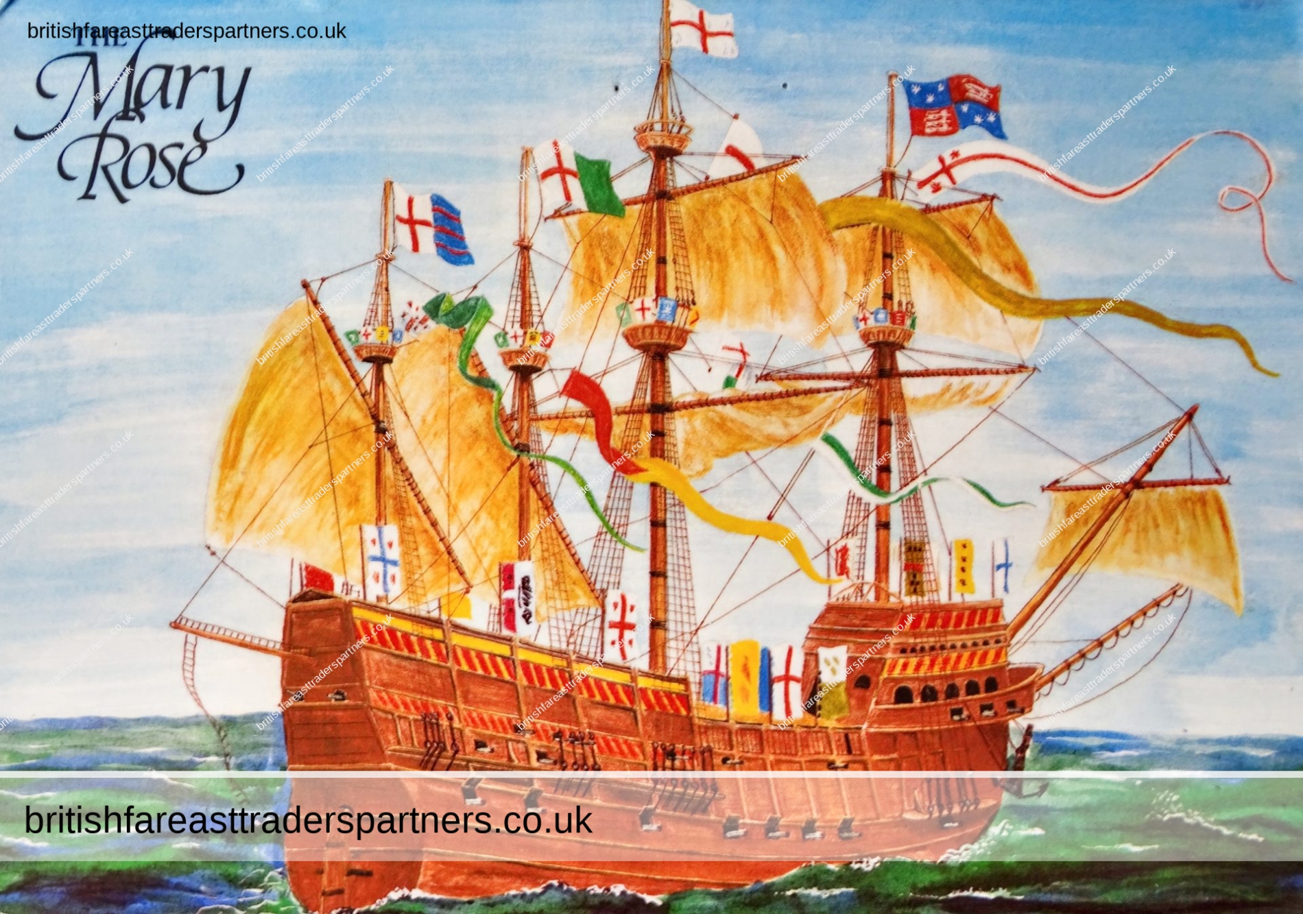 VINTAGE “THE MARY ROSE” POSTCARD OLD ENGLISH WARSHIP BUILT BETWEEN 1509-10 AT PORTSMOUTH NAMED AFTER MARY TUDOR YOUNGER SISTER OH KING HENRY VIII PAINTING BY T.V.ELMES JANON DISTRIBUTION POSTCARD POSTMARKED NESTLE KITKAT Collectables > Transportation Collectables > Nautical > Other Nautical VINTAGE | MARITIME | HERITAGE | HISTORY | TUDOR MONARCH