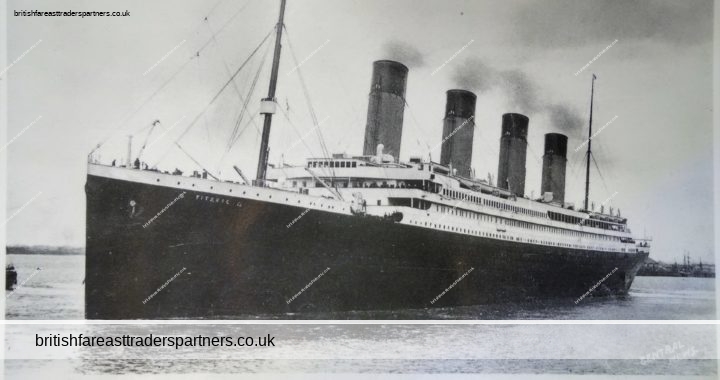 R.M.S TITANIC WHITE STAR LINE OWNED BY THE INTERNATIONAL MERCANTILE MARINE CO. MAYFAIR CARDS OF LONDON BEST OF BRITISH SERIES COURTESY OF MAYFAIR PICTURE LIBRARY Collectables > Transportation Collectables > Nautical > Ocean Liners/ Cruise Ships > Titanic/ White Star Line LIFESTYLE | HERITAGE | HISTORY
