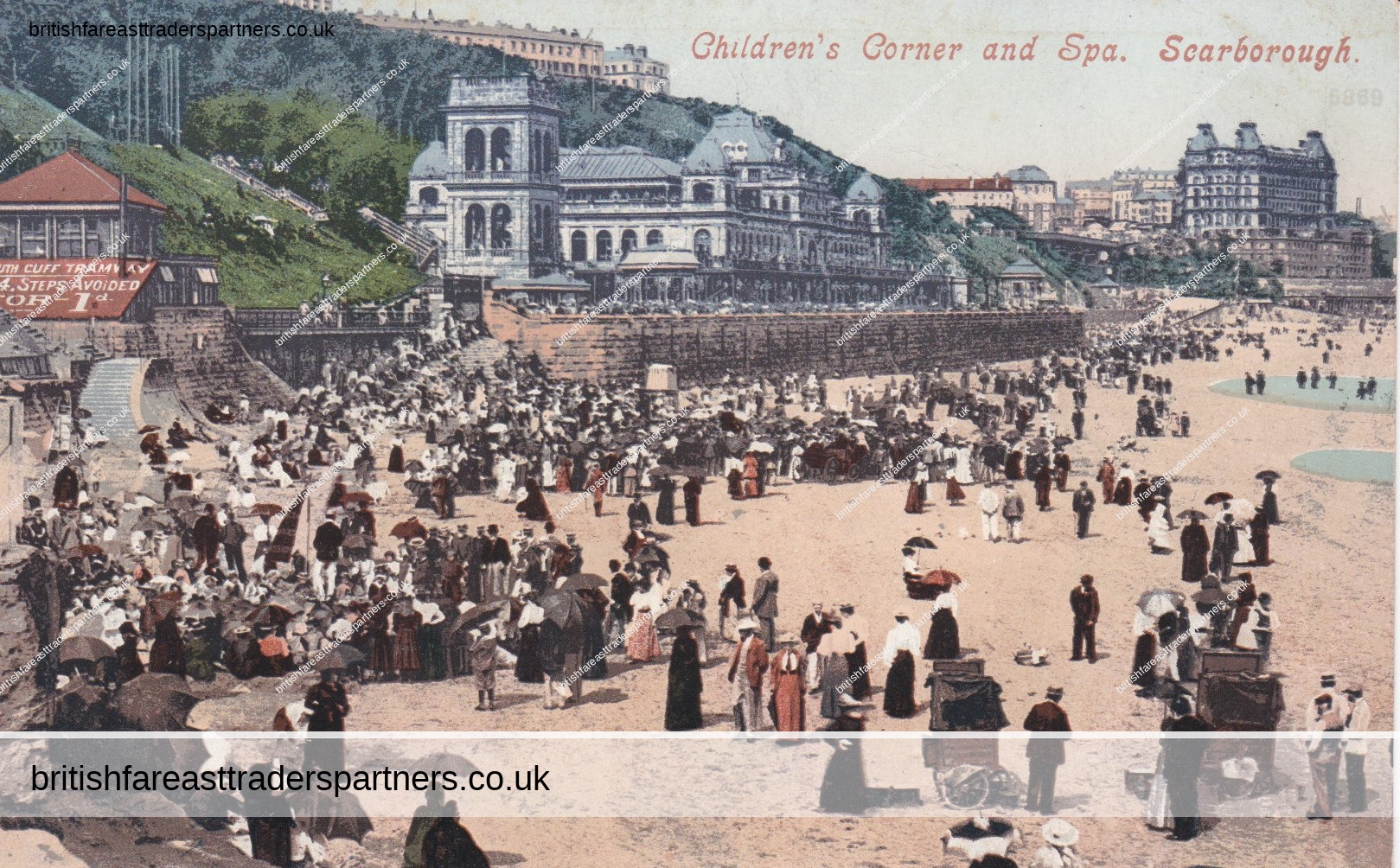 VINTAGE COLLECTABLE POSTCARD “CHILDREN’S CORNER AND SPA, SCARBOROUGH” NORTH YORKSHIRE, ENGLAND |  TOPOGRAPHICAL POSTCARDS |  BRITISH | SOCIETY |  CULTURE | FASHION | HERITAGE | LIFESTYLE