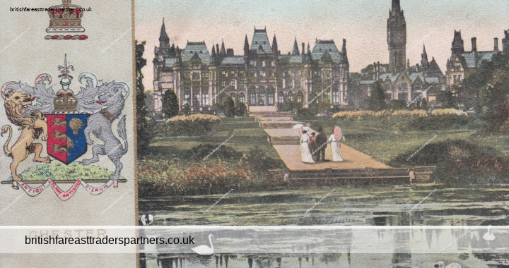 VINTAGE “Eaton Hall, CHESTER” CHESHIRE, England Collectable POSTCARD