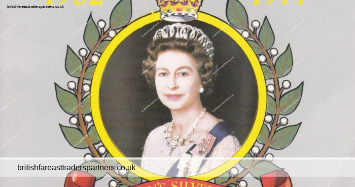 VINTAGE “The Queen’s Silver Jubilee 1952-1977” QUEEN ELIZABETH II Postcard