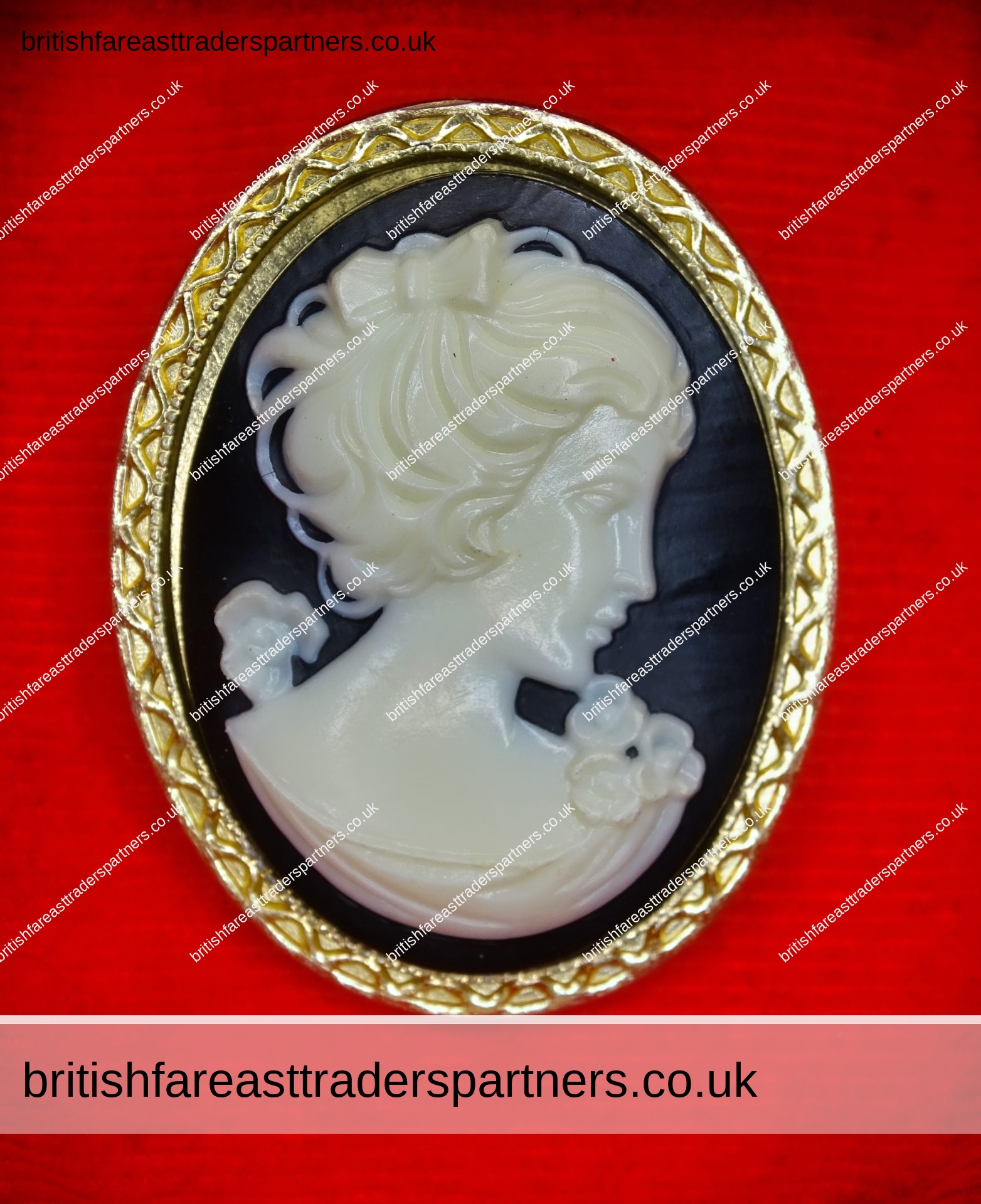 VINTAGE STYLE LADY CAMEO BROOCH “VICTORIAN REVIVAL” GOLD TONE COLOUR VINTAGE | FASHION | VICTORIAN | HERITAGE | LIFESTYLE | CULTURE | BRITISH