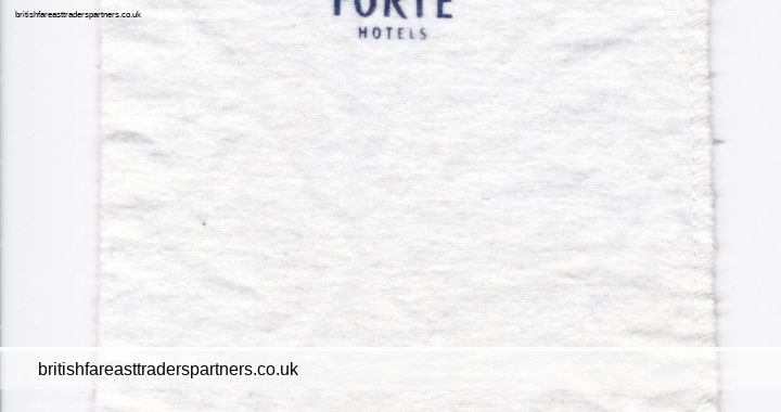 VINTAGE “FORTE HOTELS” UK Hotel Advertising Shoe Cloth