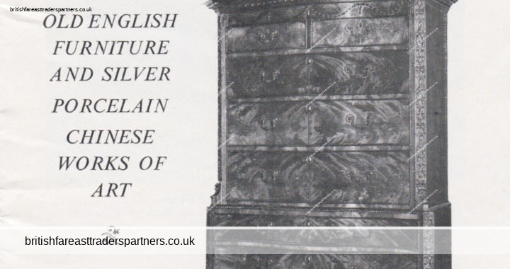 VINTAGE “MALLETT & SON LTD./G. JETLEY” THE CONNOISSEUR LONDON Print Ad