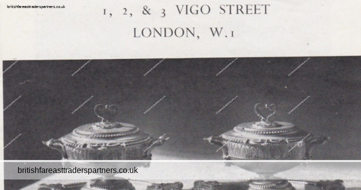 VINTAGE “HARVEY & GORE/BRACHER & SYDENHAM” THE CONNOISSEUR LONDON Print Ad