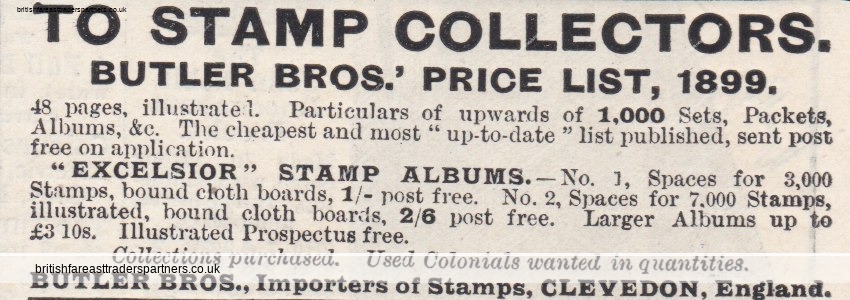 VINTAGE PRINT AD 1936 “BUTLER BROS. IMPORTER OF STAMPS” ADVERTISING COLLECTABLES |  STAMP/ PHILATELY ADVERTISING COLLECTABLES |  CULTURE | HERITAGE | LIFESTYLE