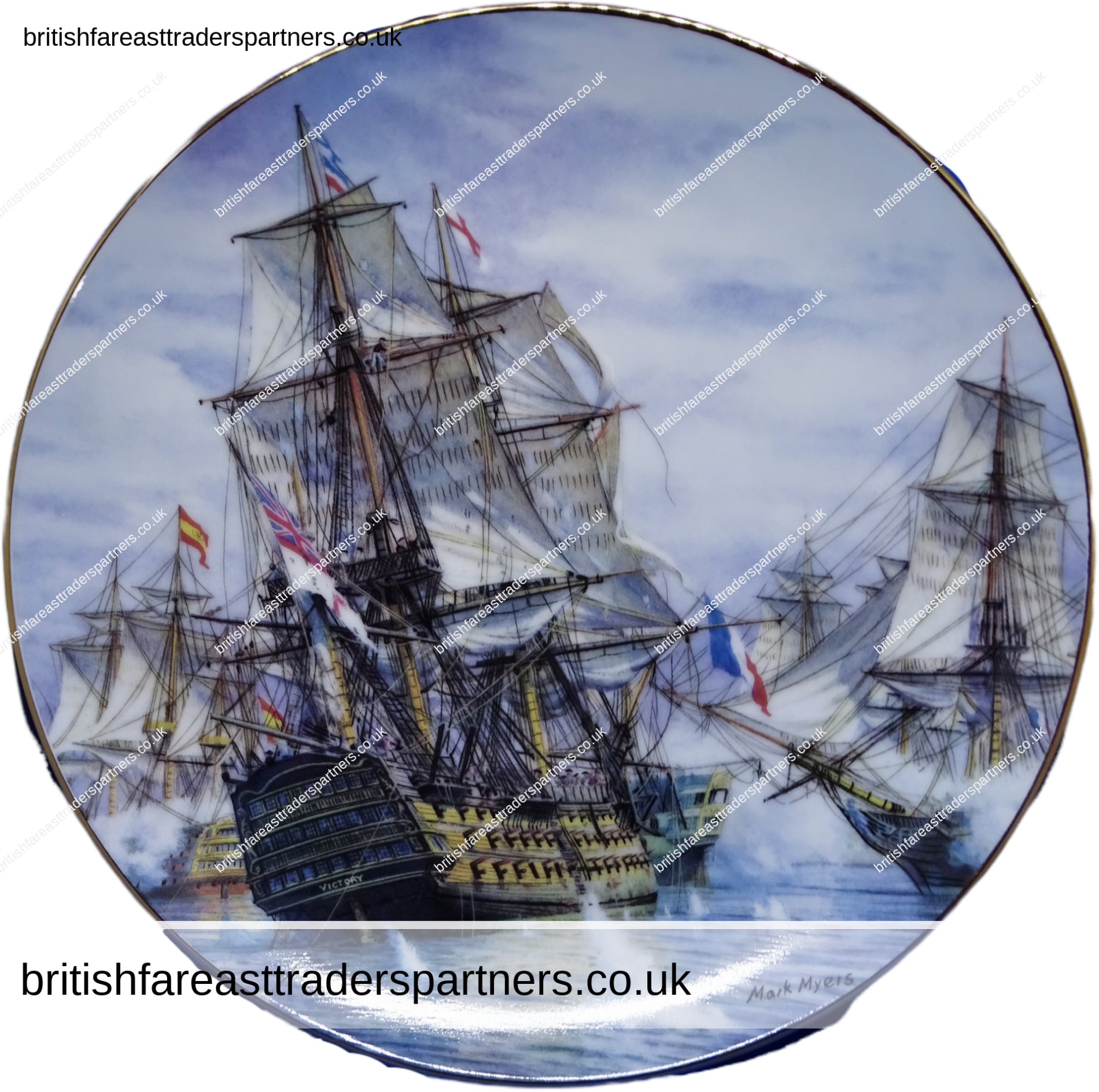 VINTAGE HAMILTON COLLECTION PLATE “GREAT BRITISH SEA BATTLES” BY MARK MYERS VINTAGE | COLLECTABLES | DECORATIVE PLATES | ENGLISH / ENGLAND  | FINE PORCELAIN | TRANSPORT | SAILING | SHIPS | NAVAL / NAUTICAL / MARITIME |  LIFESTYLE | HERITAGE | HISTORY | CULTURE