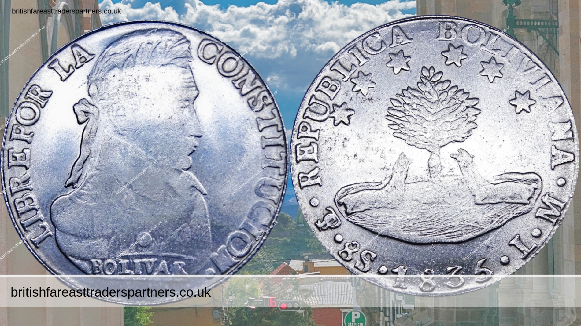 ANTIQUE 1835 REPUBLICA BOLIVIANA 8 SOLES SILVER COIN SIMON BOLIVAR ‘THE LIBERATOR’ LATIN AMERICA COLLECTABLES | SOUTH AMERICA |  HISPANIC | BOLIVIA |  HISTORY | INDEPENDENCE | REVOLUTION |  COLLECTABLES | NUMISMATICS | COINS & COINAGE | LIFESTYLE & CULTURE | HERITAGE | POLITICS