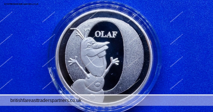 DISNEY OLAF FROZEN THE A-Z COLLECTION Encapsulated COLLECTABLE COIN