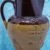 ANTIQUE HEAVY BROWN STONEWARE COTTAGE FARMHOUSE COUNTRY POTTERY JUG
