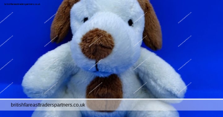 WHSMITH ENGLAND  CUTE PUPPY DOG COLLECTABLE ADVERTISING PLUSH SOFT TOY