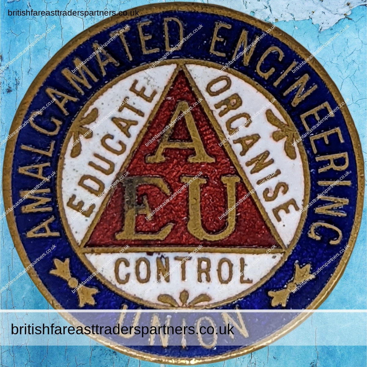 VINTAGE / ANTIQUE COLLECTABLE ENAMEL PIN BADGE AMALGAMATED ENGINEERING UNION (AEU) UNIONS / GUILDS / SOCIETIES | ENGINEERS / ENGINEERING | HISTORY | HERITAGE | VINTAGE & ANTIQUES | COLLECTABLES | BRITISH | UNITED KINGDOM