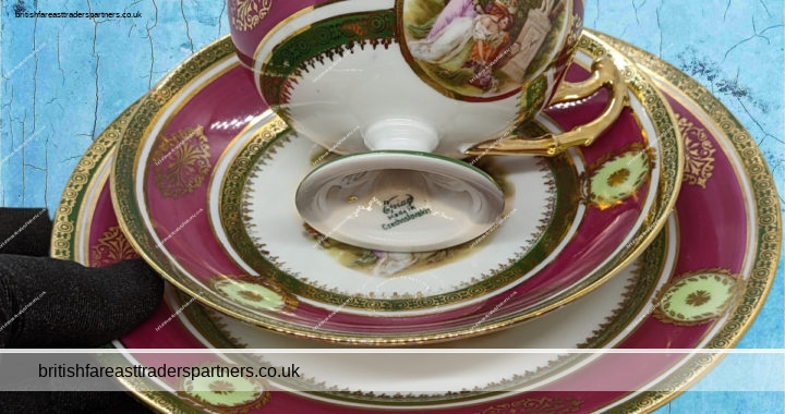 Vintage Epiag Royal Czechoslovakia Tea Set – Plate, Cup, Saucer