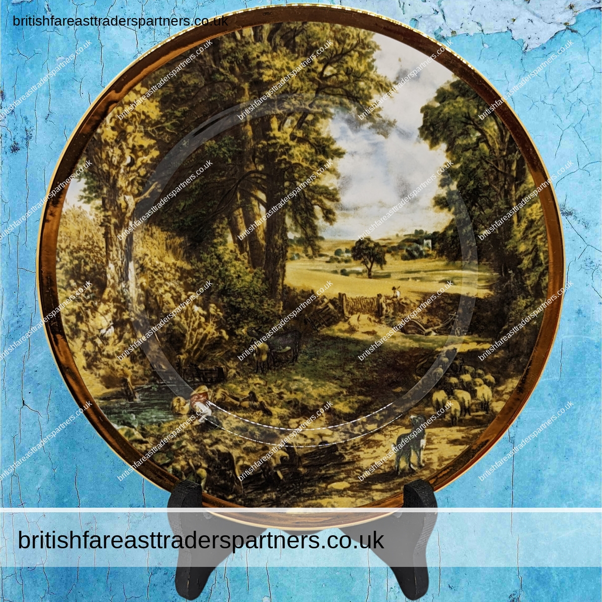 FINSBURY FINE BONE CHINA “THE CORNFIELD” by JOHN CONSTABLE COLLECTOR PLATE