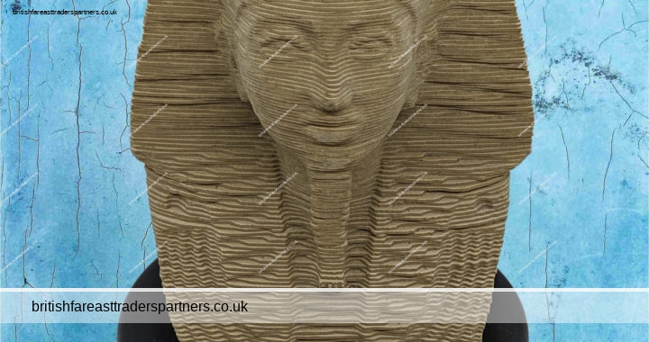 VINTAGE EGYPTIAN KING TUTANKHAMUN “KING TUT” 3D SCULPTURE PUZZLE FIGURINE