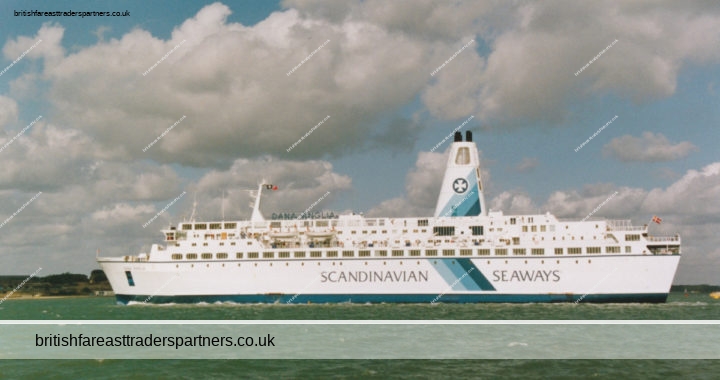 VINTAGE 1991 DANA ANGLIA SCANDINAVIAN SEAWAYS FERRY in HARWICH FUJICOLOR PHOTO
