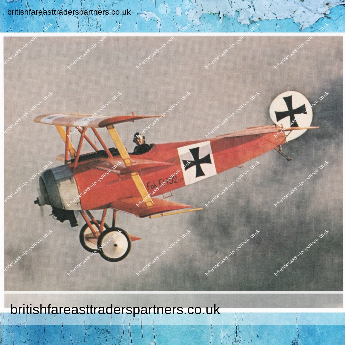 VINTAGE FOKKER DREIDECKER 1 TRIPLANE WORLD WAR 1 GERMAN FIGHTER AIRCRAFT VINTAGE | COLLECTABLES | HERITAGE |  AIRCRAFT | AERONAUTICA | GERMANY / GERMAN  MILITARIA | TRANSPORT | AIRCRAFT | HISTORY