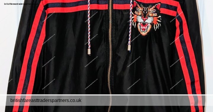 GUCCI Angry Cat Windbreaker HOODED Drawstring Jacket – Men’s Large
