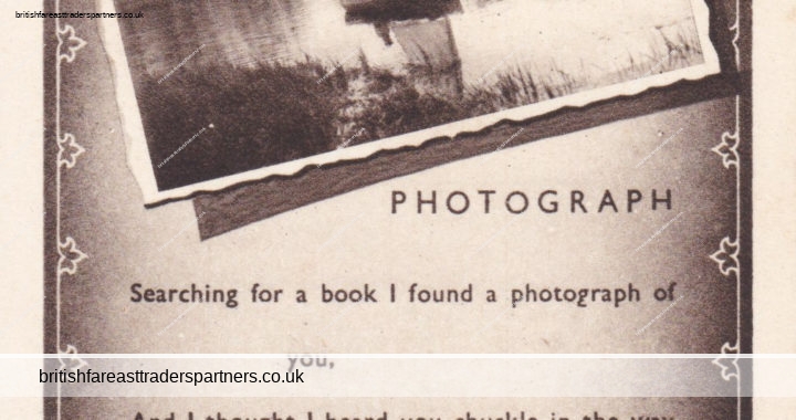 VINTAGE A THOUGHT FOR THE DAY ‘PHOTOGRAPH’ KATHLEEN PARTRIDGE POSTCARD