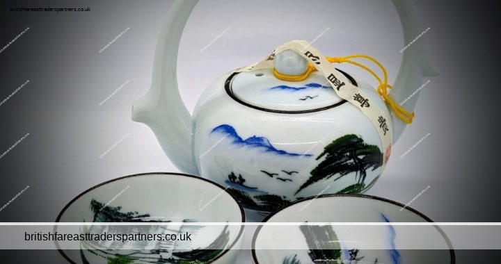 MUDANJIANG HENGFENG PAPER Traditional Chinese Souvenir TEA SET for TWO