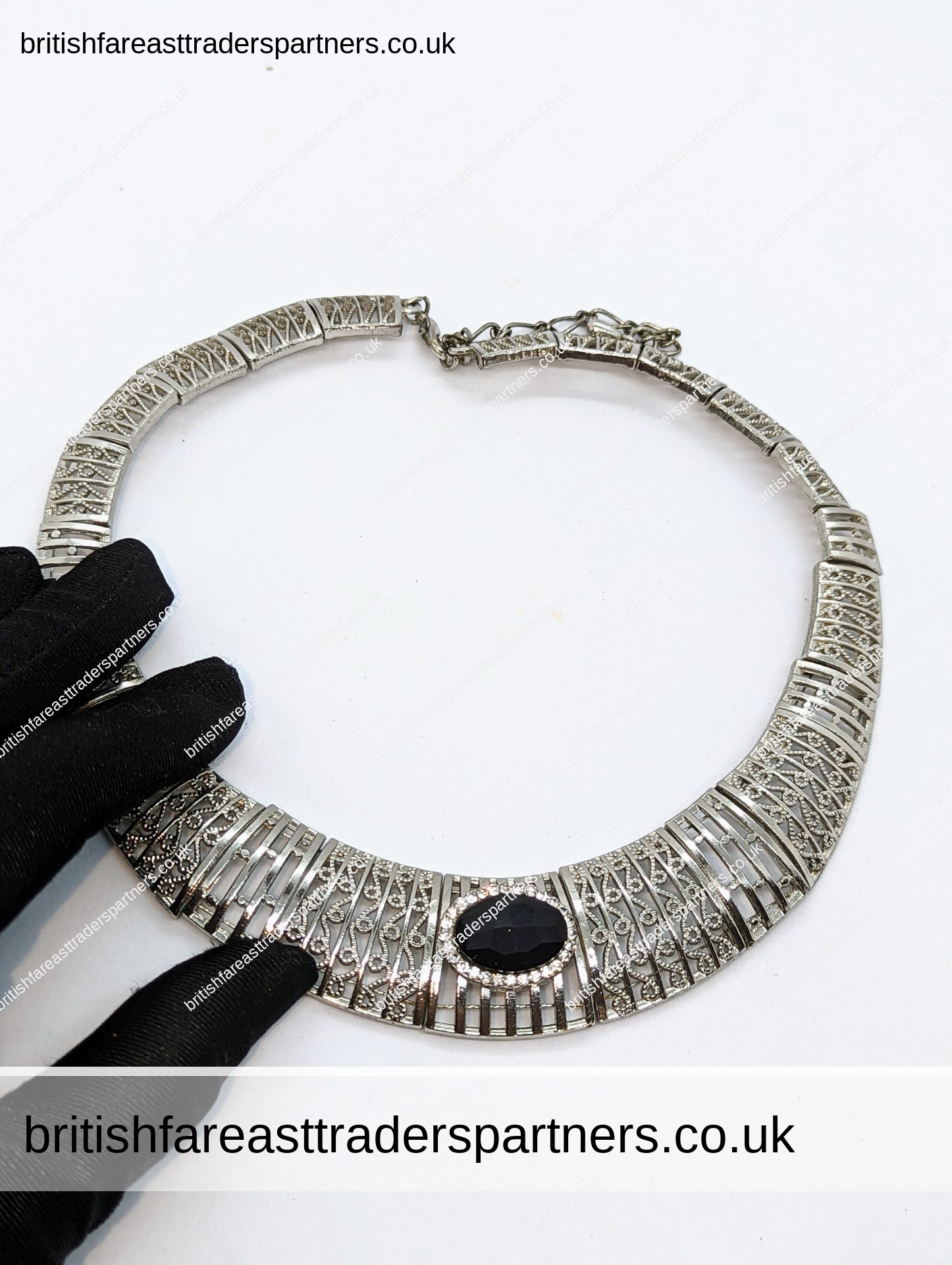 KRISP Black Beaded Peter Pan Collar Necklace - Accessories from Krisp  Clothing UK
