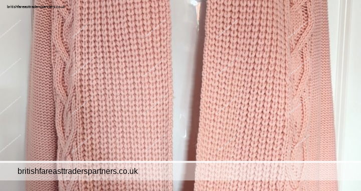 Ladies’ SOFT PINK Thermolactyl Fabric DAMART Soft & Chunky Cardigan UK 14/16