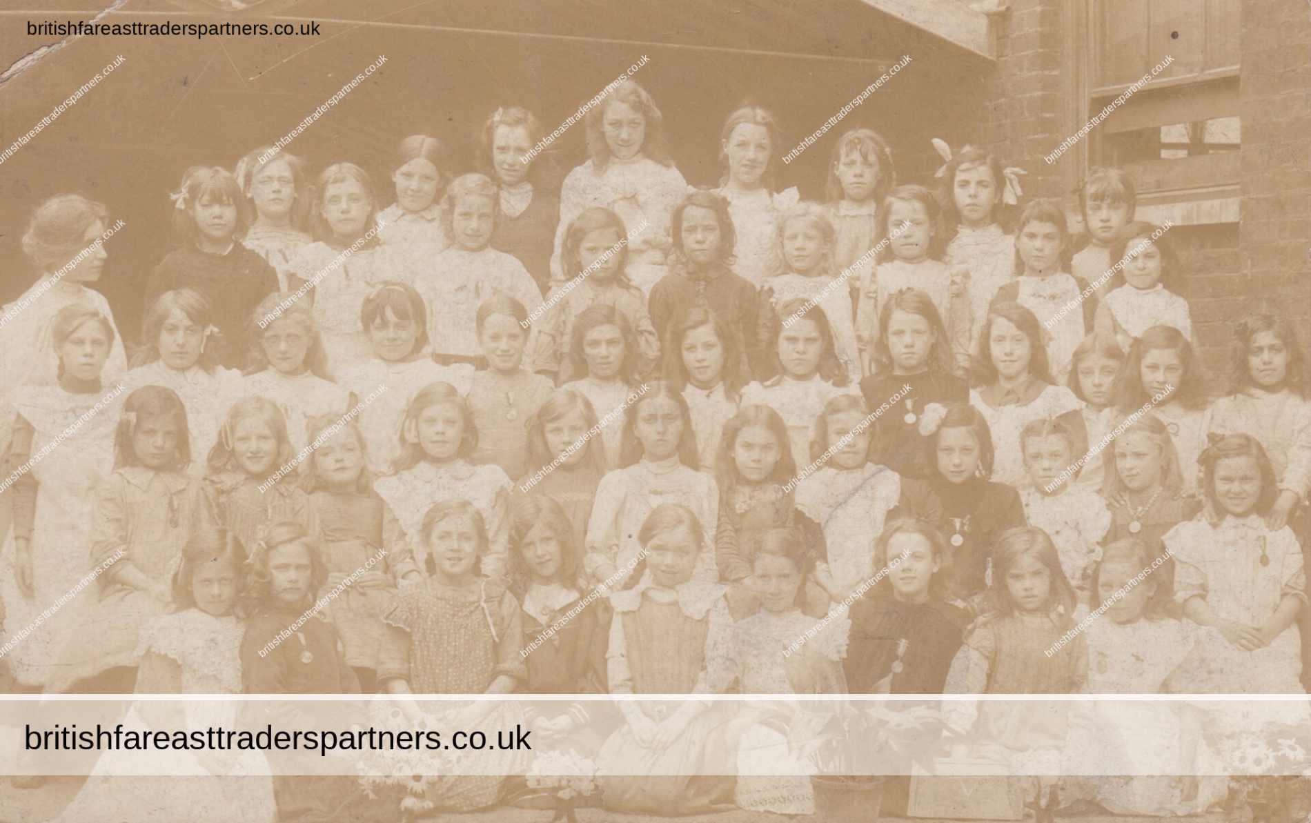 ENGLISH Schoolgirls of the Early 20th Century ORIGINAL POSTCARD