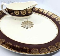VINTAGE Stunning MIDWINTER ENGLAND Semi-porcelain Oval Celebration Platter