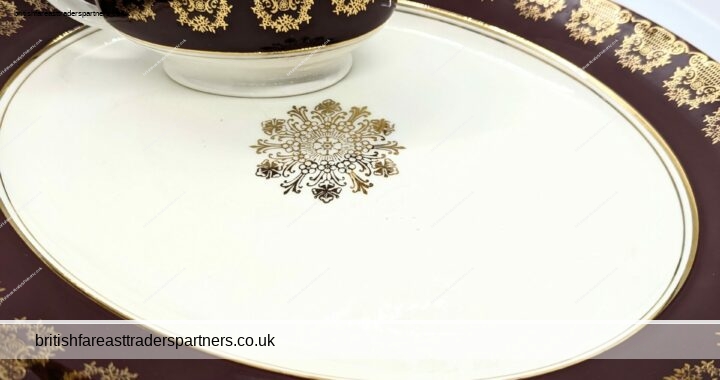 VINTAGE Stunning MIDWINTER ENGLAND Semi-porcelain Oval Celebration Platter
