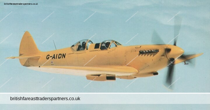Vintage G-AIDN Supermarine 502 Spitfire Aircraft Poster PRINT