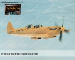 Vintage G-AIDN Supermarine 502 Spitfire Aircraft Poster PRINT