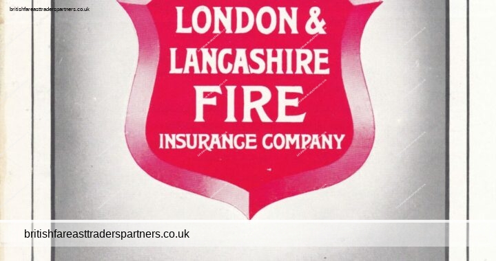 Antique 1906 London & Lancashire Company Fire Insurance The Connoisseur Print Ad