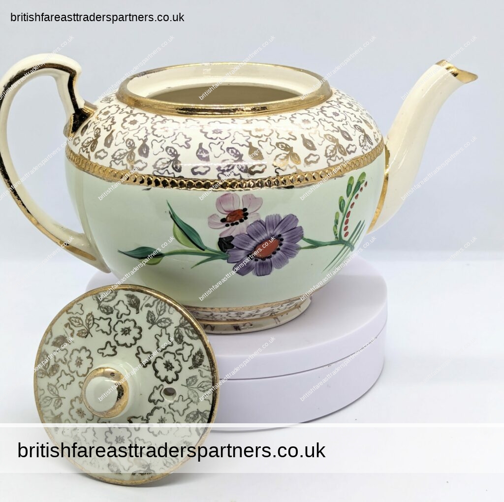 Vintage LINGARD England Summer FLORAL Teapot